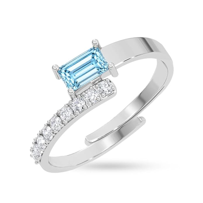 925 Sterling Silver Minimal Daily Wear Adjustable Ring for Women