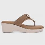 Women's Flat Sandals | Elegant & Trendy Toe Ring T Strap Slingback Silver Buckle